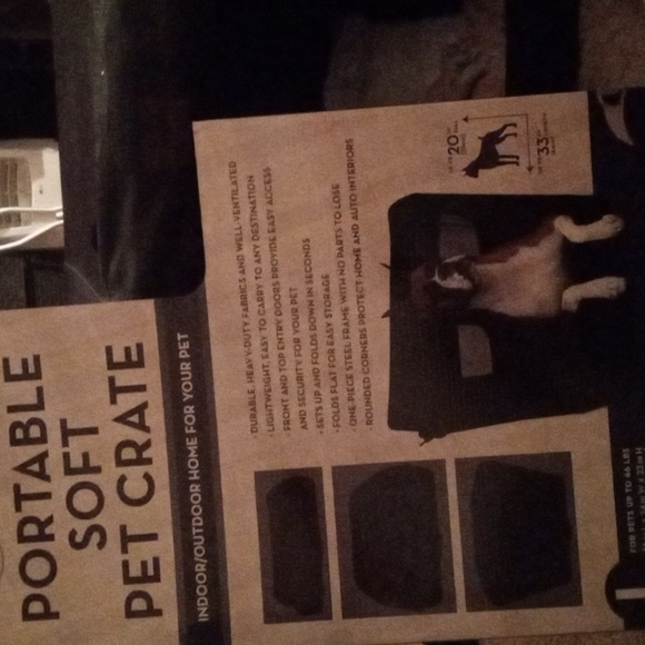 Portable dog bed